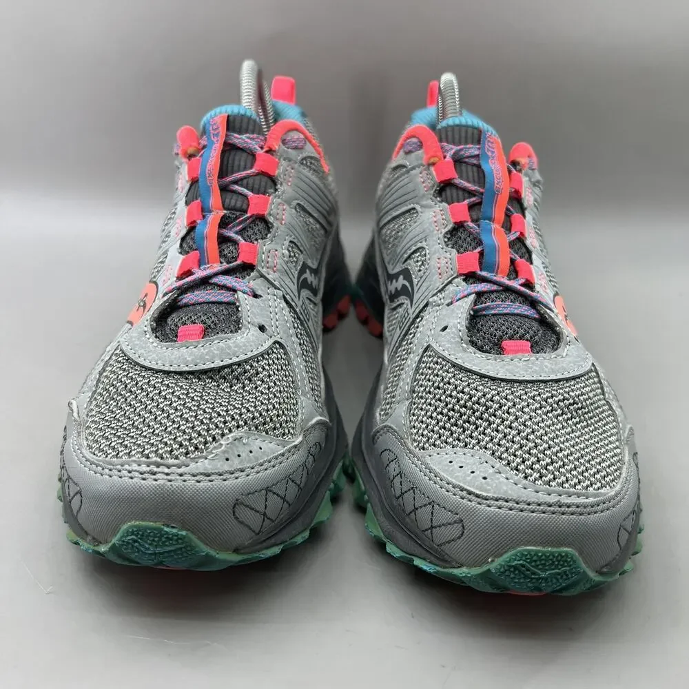 Saucony Excursion TR9 Trail Running Shoes Women 9.5 Wide Gray Comfort Sneakers